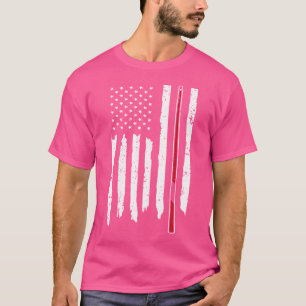 Camiseta Sinuca Usa Bandeira Bilhar Taco Sinuca Bilhar