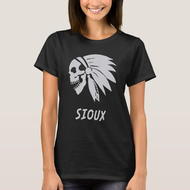 Camiseta Sioux Native American Indian Born Freedom Evil Sku (Frente)