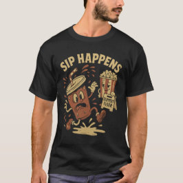 Camiseta SIP ACONTECE Vintage Cartoon