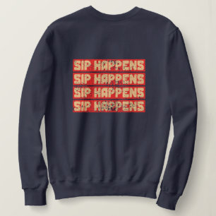 Camiseta Sip Happens – Funny Panda Boba Estilo Retro