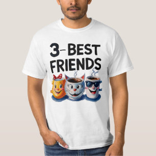 Camiseta Sip, Ria, Repita: 3 Melhores Amigos Coffee Mug