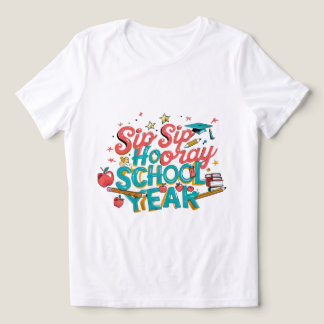 Camiseta sip sip hooray de volta à escola