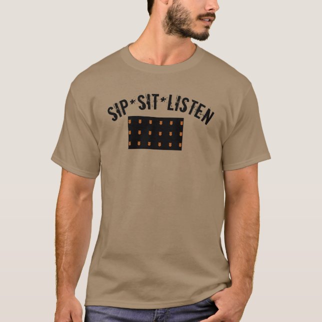 Camiseta Sip Sit Ouça Tee (Frente)