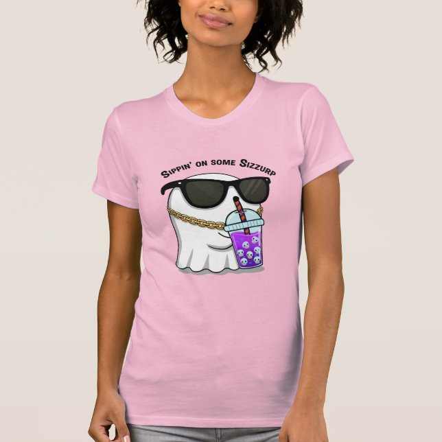 Camiseta Sippin’ on Some Sizzurp Ghost Tee – Cute Funny Hip (Frente)