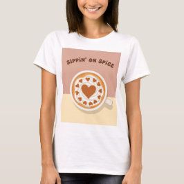 Camiseta Sippin' on Spice Coffee Art