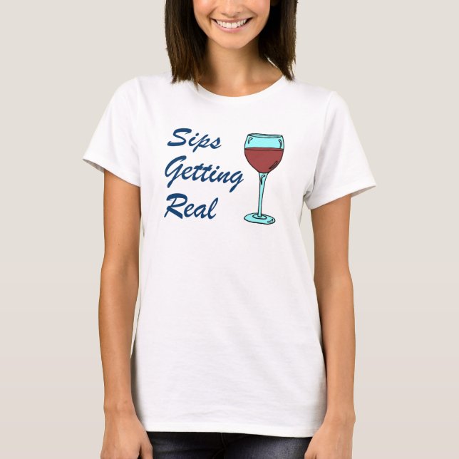 Camiseta Sips ganhando um jogo de vinho real (Frente)
