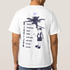 Camiseta Siquijor BOY Impressão traseiro apenas 】