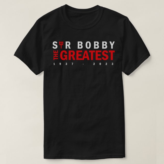 Camiseta Sir Bobby Charlton O Maior (Frente do Design)