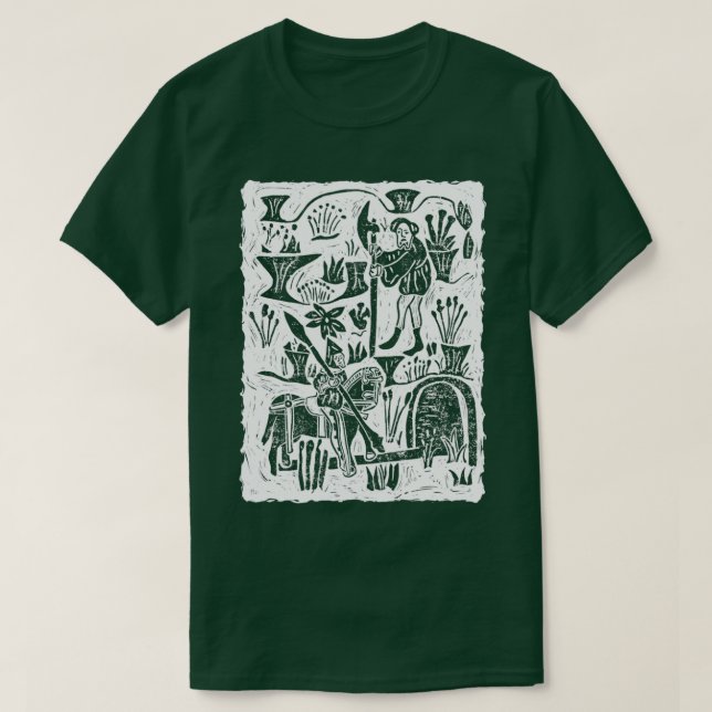 Camiseta Sir Gawain e o Cavaleiro Verde (Frente do Design)