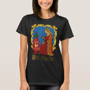Camiseta Sir Racha Pun Design Para Amantes de Comida Molho 