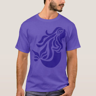 Camiseta Siren, uma sereia azul