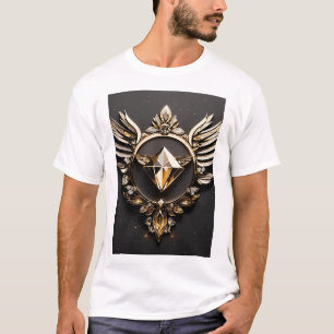 Camiseta sirene do ícone da águia cristal