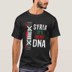 Camiseta Síria Está No Meu DNA Orgulhoso Sírio Bandeira Da 