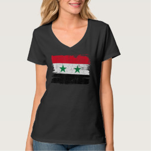 Camiseta Síria: Sinalizador do Orgulho Amizade Orgulho Orgu