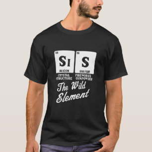 Camiseta Sis A Tabela Periódica De Correspondência Da Famíl