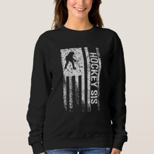 Camiseta Sis Irmã de Hockey - Sis Irmã Incomodada Bandeira