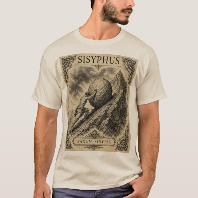 Camiseta Sísifo – Mitologia Grega (Frente)
