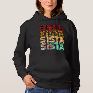 Camiseta Sista Irmã Leopard Xadrez Vermelha Mães da Família