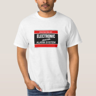Camiseta Sistema de alarme eletrônico