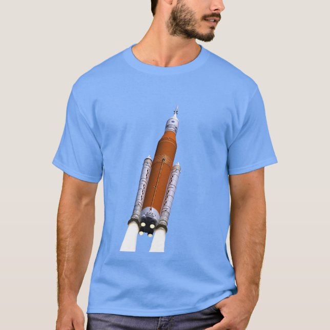 Camiseta Sistema de Lançamento de Espaço SLS da NASA (Frente)