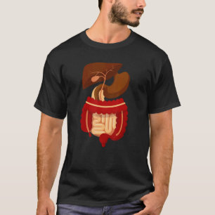 Camiseta Sistema Digestivo Anatomia Biologia Anatômica Prof