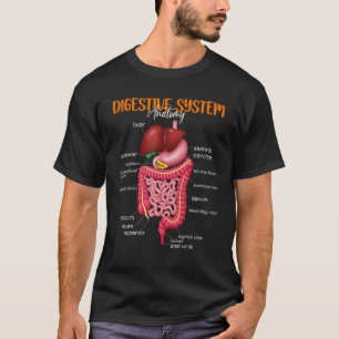Camiseta Sistema Digestivo Engraçado Anatomia Biologia Anat