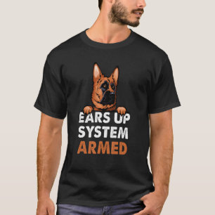 Camiseta Sistema: German shepherd de Cachorro Armado