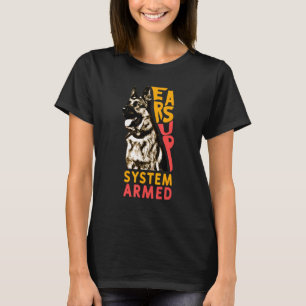 Camiseta Sistema: German shepherd de Cachorro Armado