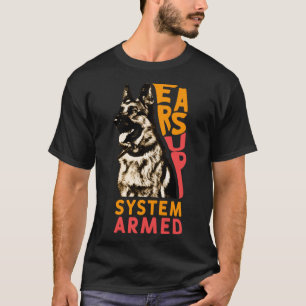 Camiseta Sistema: German shepherd de Cachorro Armado