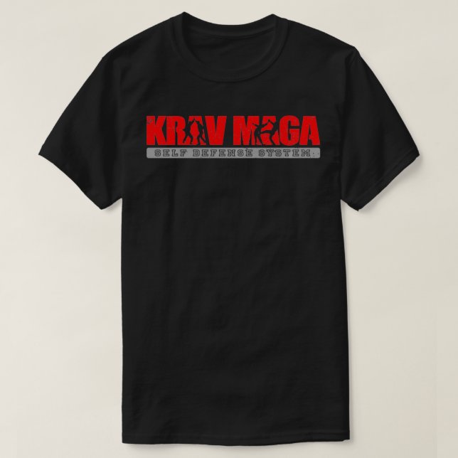 Camiseta Sistema Israelense de Combate Imediato Krav Maga (Frente do Design)