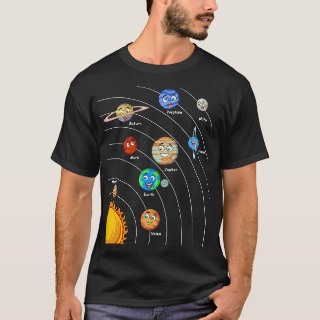 Camiseta sistema solar (Frente)