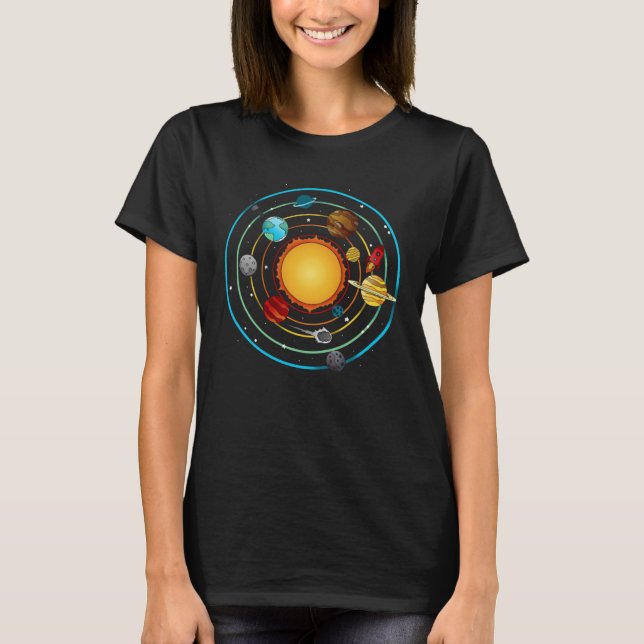 Camiseta sistema solar (Frente)
