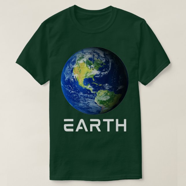 Camiseta Sistema Solar 3º Planeta Terra Espaço Exterior (Frente do Design)