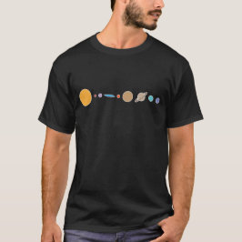 Camiseta Sistema Solar da Terra Plana