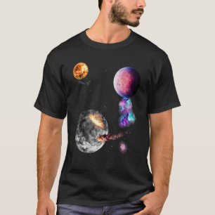 Camiseta Sistema Solar de Motif Galaxy do Espaço Universo c
