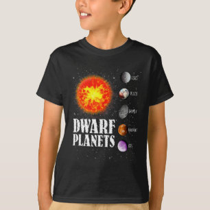 Camiseta Sistema Solar - Planetas anões dotados de T shirt