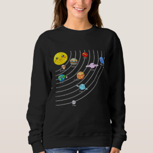 Camiseta Sistemas Solares Coloridos Planetas Espaciais Real