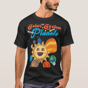 Camiseta Sistemas Solares Planetas Espaciais Ciências Educa