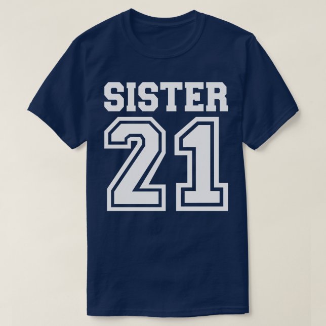 Camiseta Sister criada em 2021 (Frente do Design)