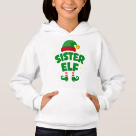 Camiseta Sister Elf Fun Family Christmas Design