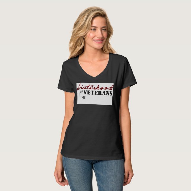 Camiseta Sisters of Veterans Military Pride Design (Frente Completa)