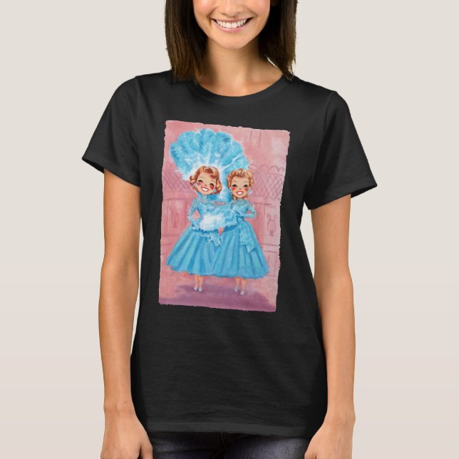 Camiseta Sisters White Christmas Movie 1954 Xmas Snow Pajam (Frente)