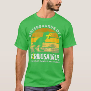 Camiseta Sistersaurus De Um Cancer De Infância Guerreiro Aw