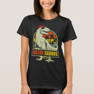 Camiseta Sistersaurus Rex Dinosaur Irmã Surus Filho