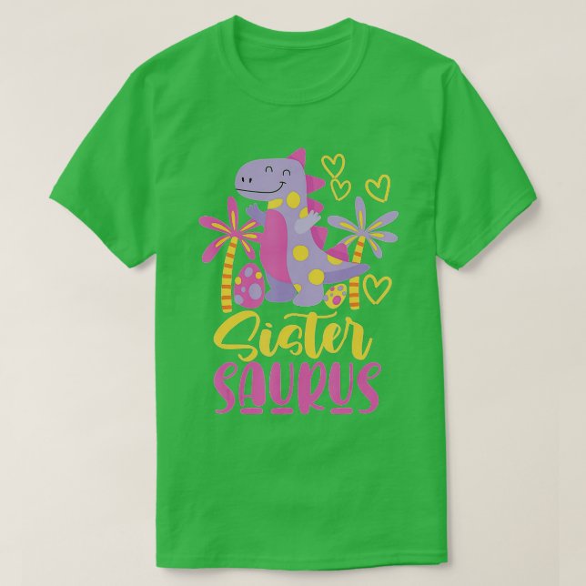 Camiseta Sistersaurus Sister Saurus Girls (1) (Frente do Design)