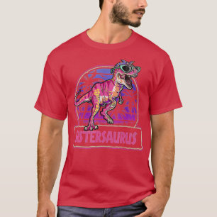 Camiseta Sistersaurus T Rex Dinosaur Sister Surus Família M