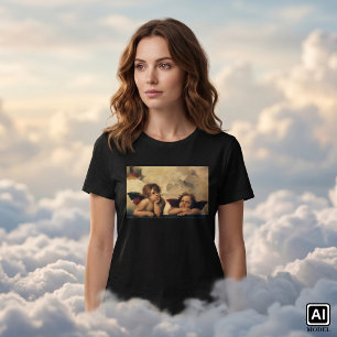 Camiseta Sistine Madonna Angels por Raphael Sanzio
