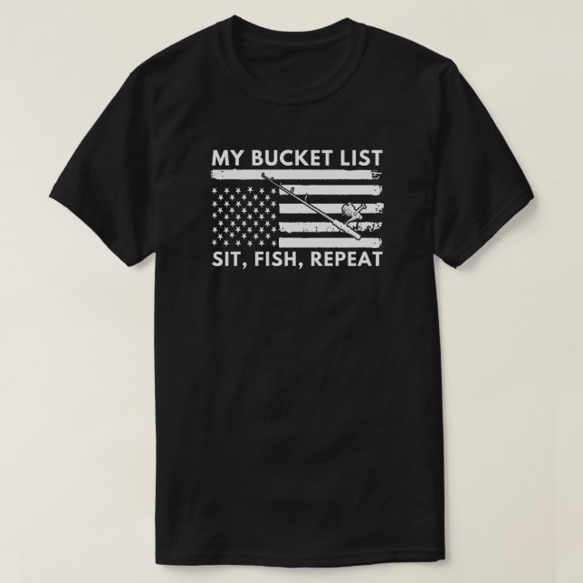 Camiseta Sit Fish Repetir | Pesca Do Gelo (Frente do Design)