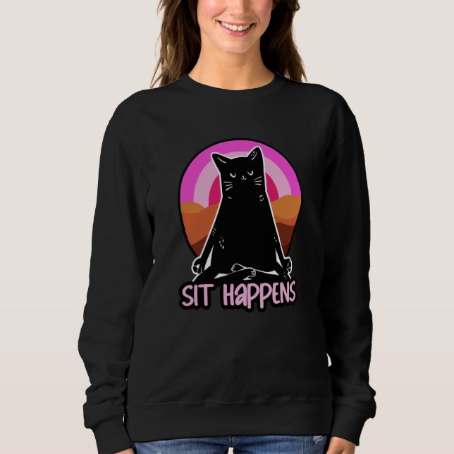 Camiseta Sit Happens  Yoga (Frente)