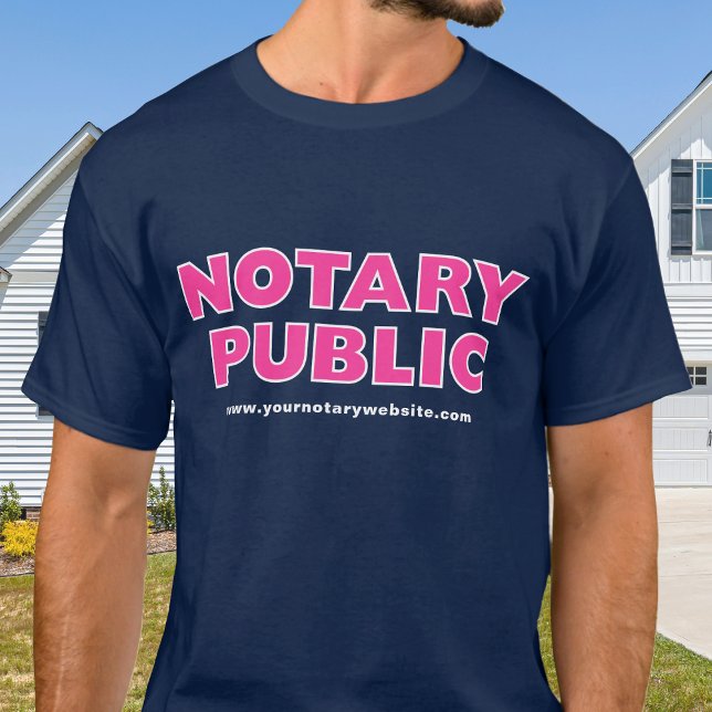 Camiseta Site de Agente de Assinatura de Empréstimo Notário (Criador carregado)